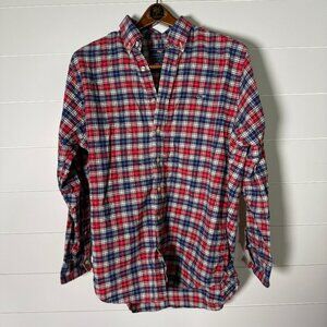 Vineyard Vines Whale Shirt Slim Fit Red, White & Blue 100% Cotton Size Large